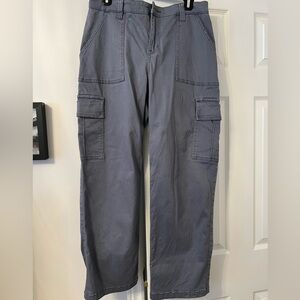 Hollister curvy high-rise utility dad pants